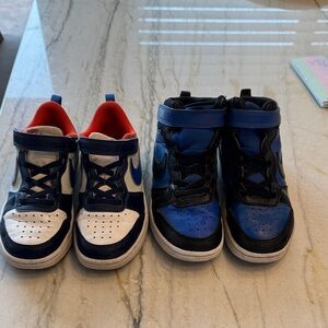 Nike Kids Black and Blue Sneakers